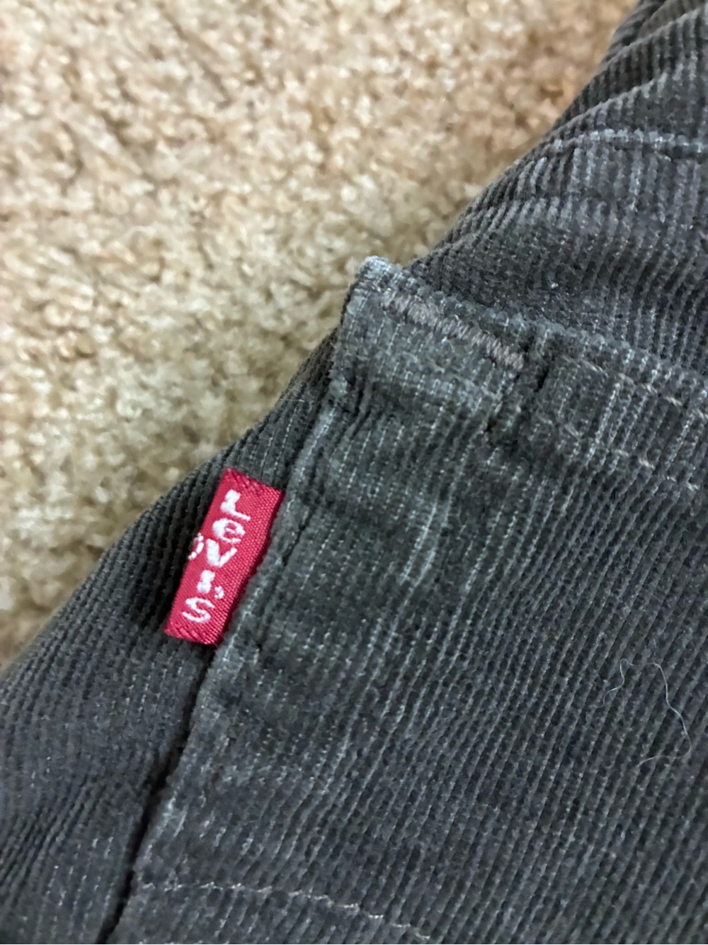 Vintage Levi’s 550 Women’s Corduroy Pants Olive Green Size 8 - Picture 7 of 7